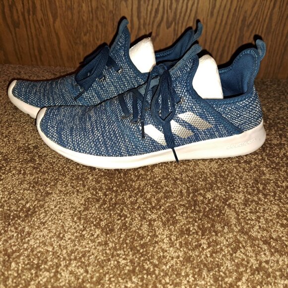 Adidas Cloudfoam Pure Shoe - Women's Running Tech Steel/Silver Metallic/Grey - Picture 6 of 10